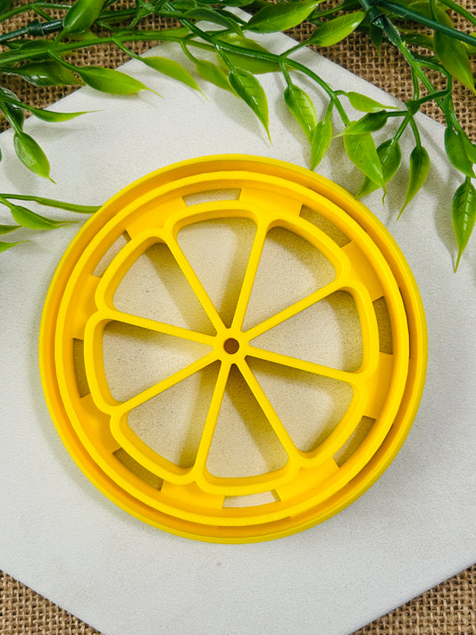 Citrus Fruit Trinket Dish or Coaster Imprinted Polymer Clay Cutter