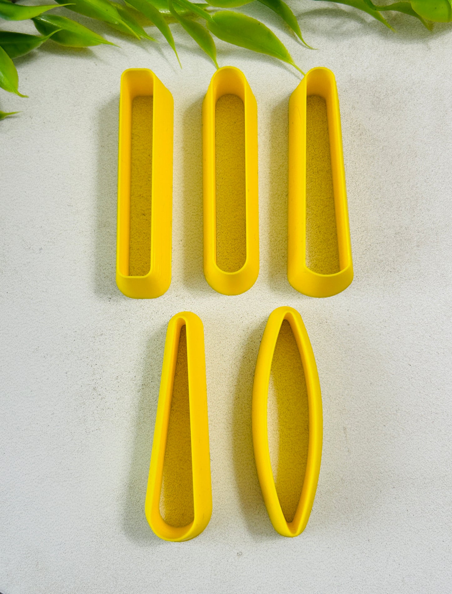 5pc Thin Dangle Assortment Polymer Clay Cutter Set 10 Sizes Available You Choose