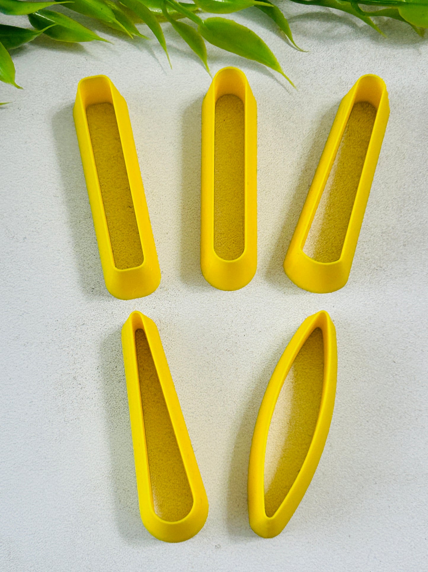 5pc Thin Dangle Assortment Polymer Clay Cutter Set 10 Sizes Available You Choose