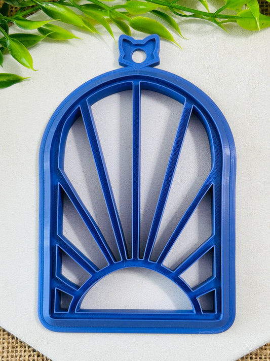 Boho Sun Stained Glass Suncatcher Open Frame Polymer Clay Cutter TPAB