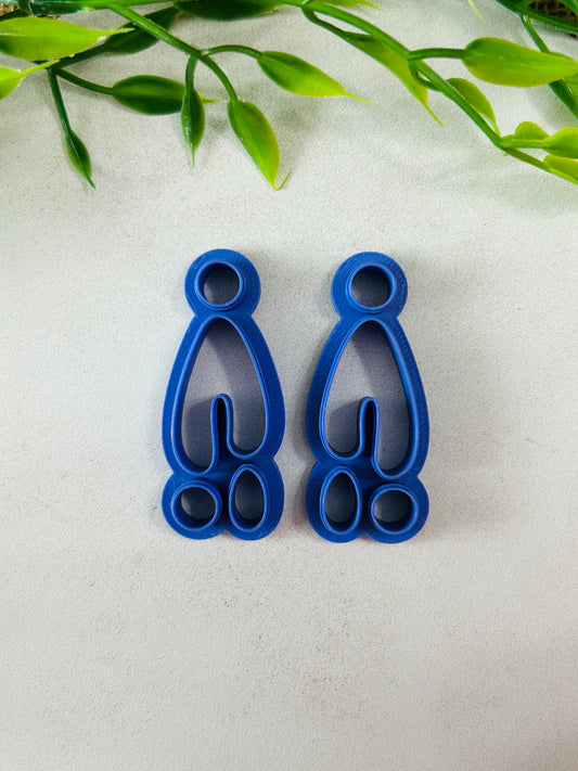 Organic Combo Style 3 Polymer Clay Cutter Set 3 Sizes You Choose