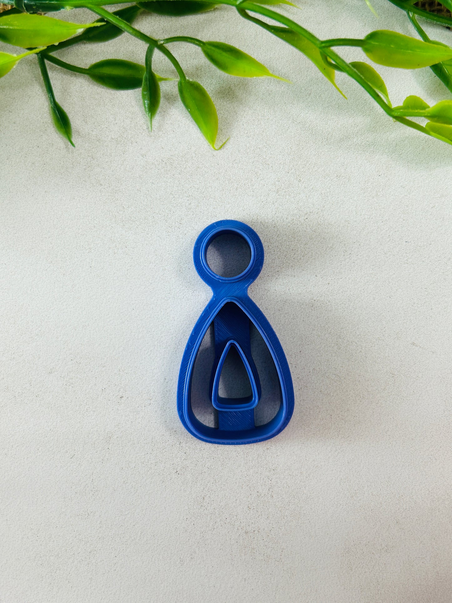 Retro Triangle Hoop Duo Polymer Clay Cutter Set 11 Sizes You Choose