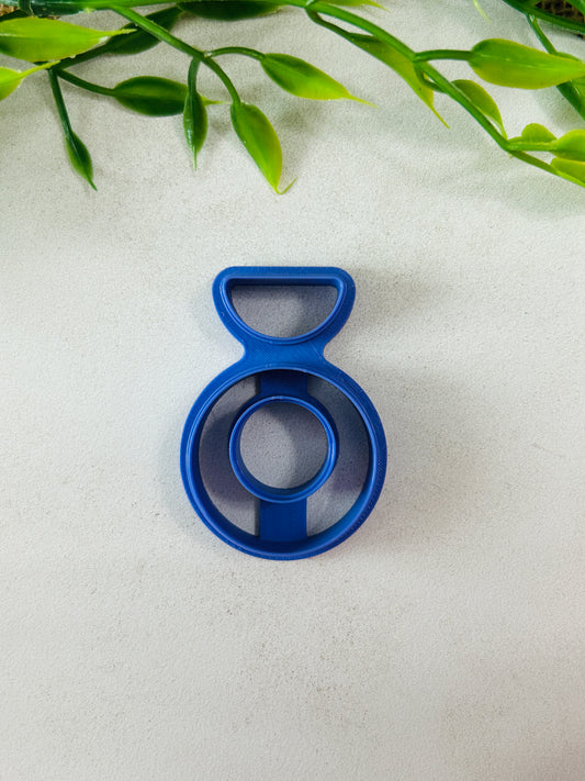 Retro Circle Hoop Duo Polymer Clay Cutter Set 11 Sizes You Choose