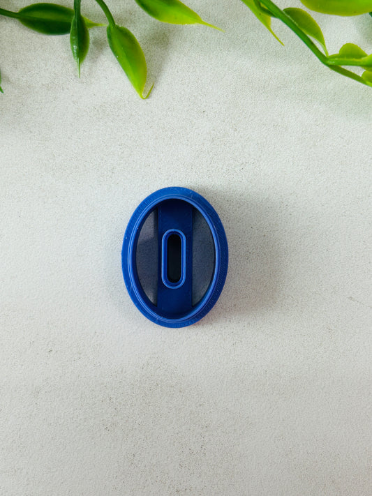 Chubby Oval Cut Out Center Polymer Clay Cutter 8 Sizes You Choose