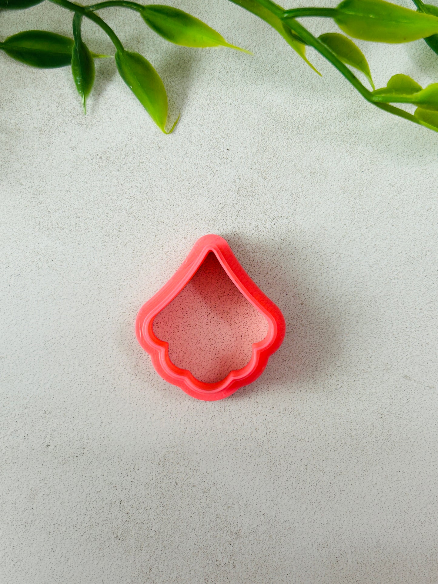 Scallop Petal Drop Outline or Cut Out Center Polymer Clay Cutter 10 Sizes and 2 Styles You Choose