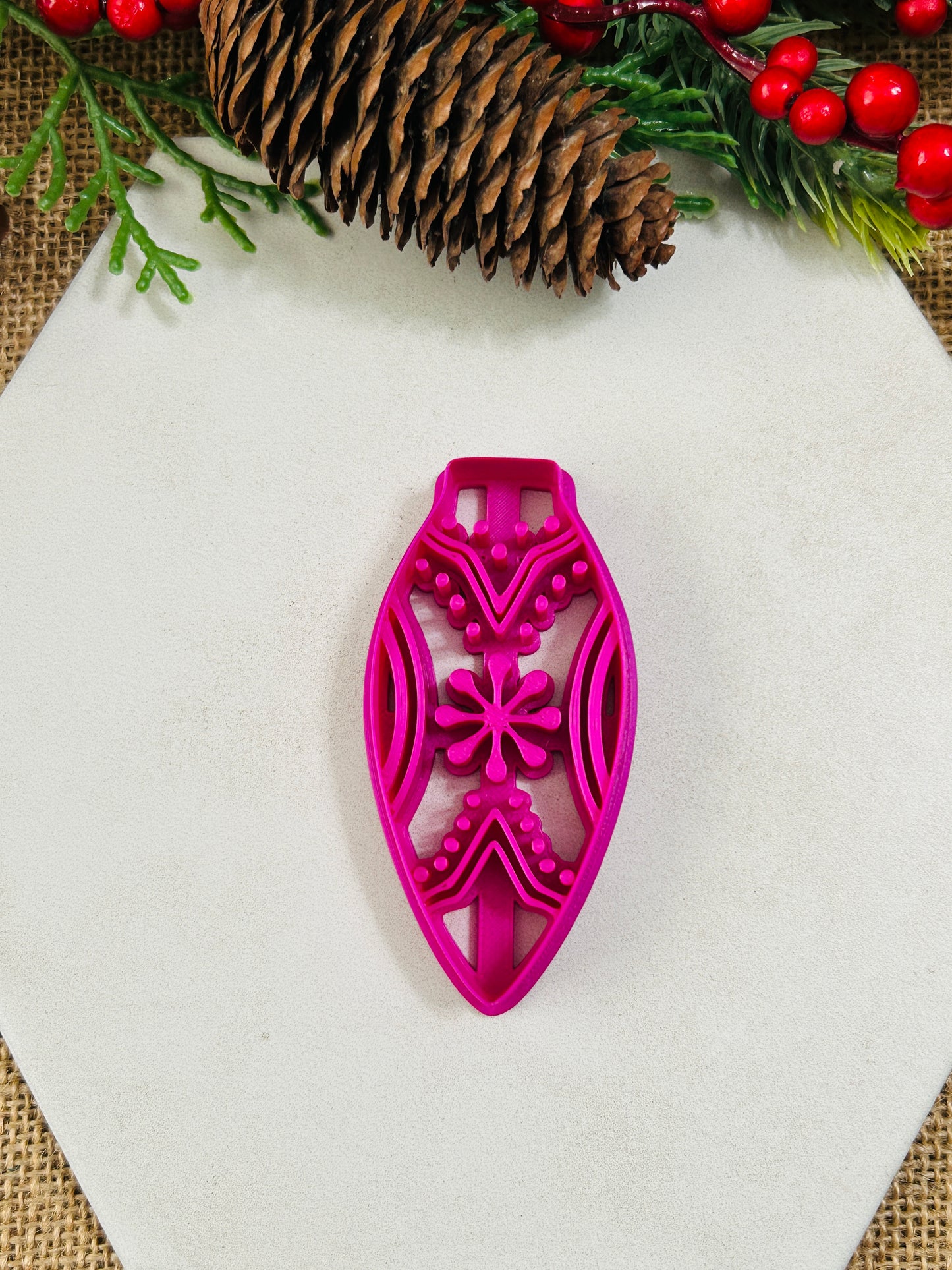 Retro Ornament Style 1 Imprint Polymer Clay Cutter