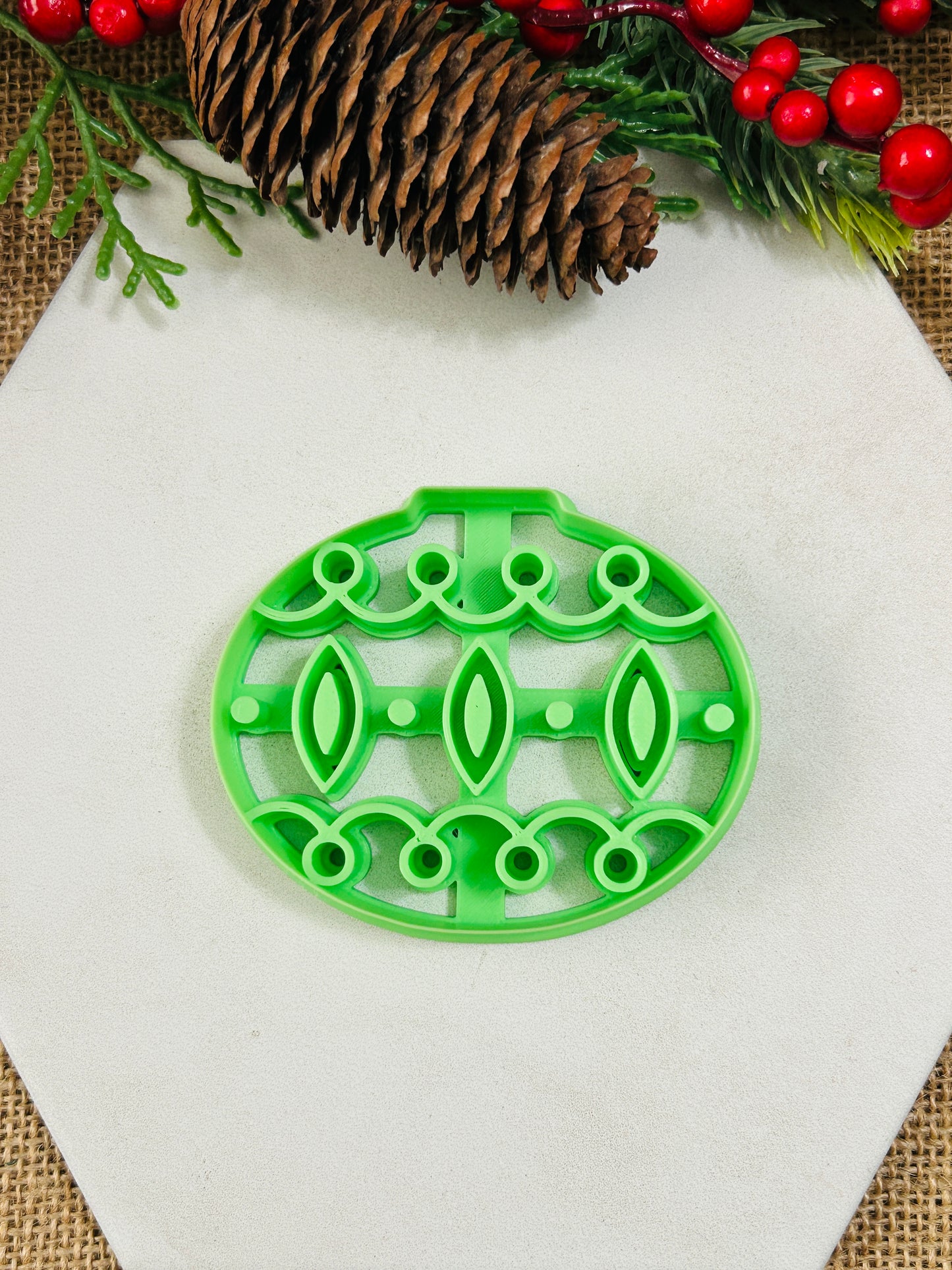 Retro Ornament Style 2 Imprint Polymer Clay Cutter