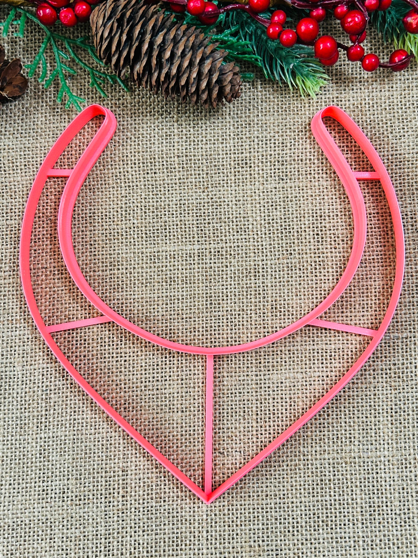 Pointed V Necklace Polymer Clay Cutter