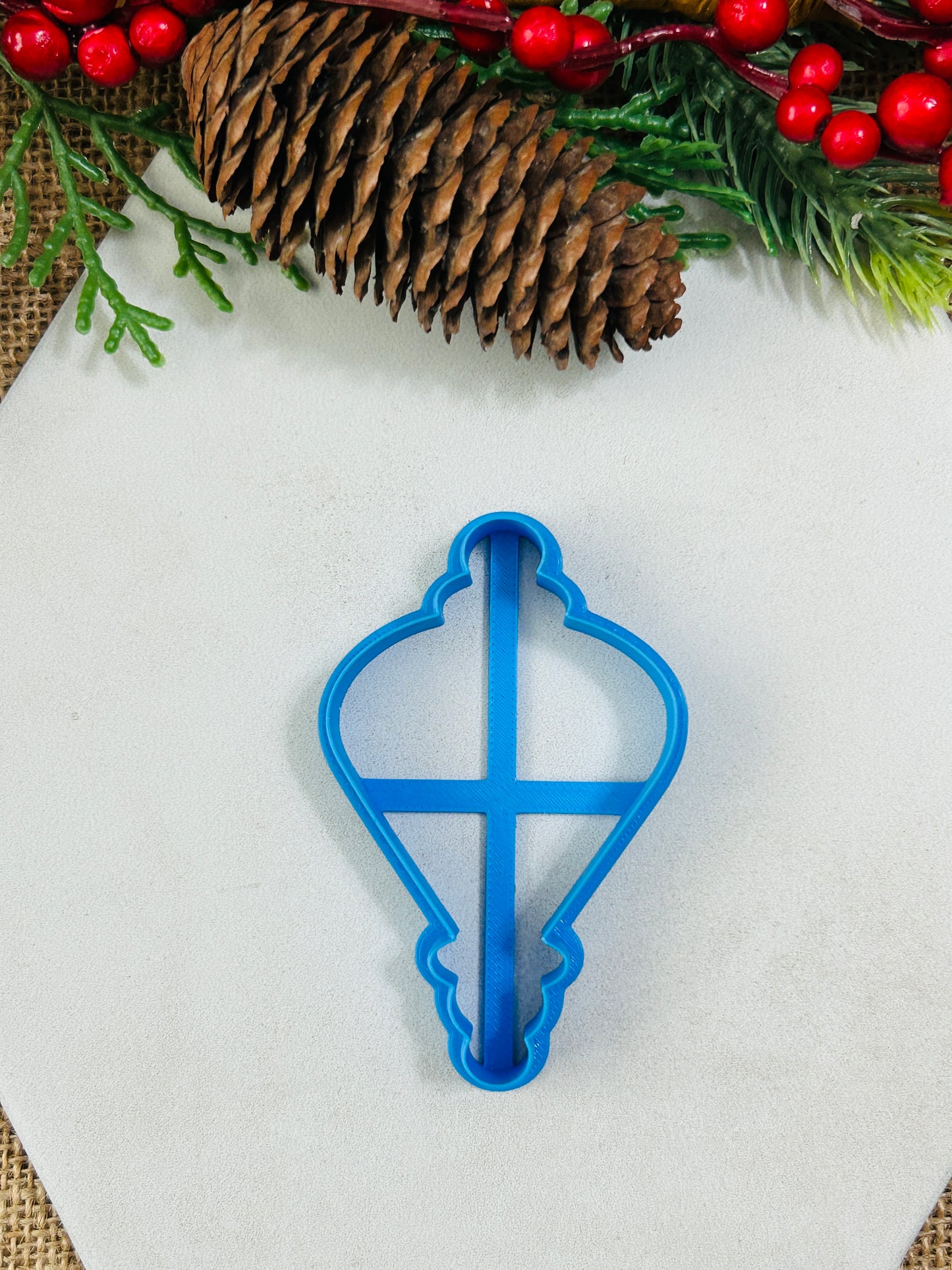 Vintage Bauble Ornament Style 14 Polymer Clay Cutter