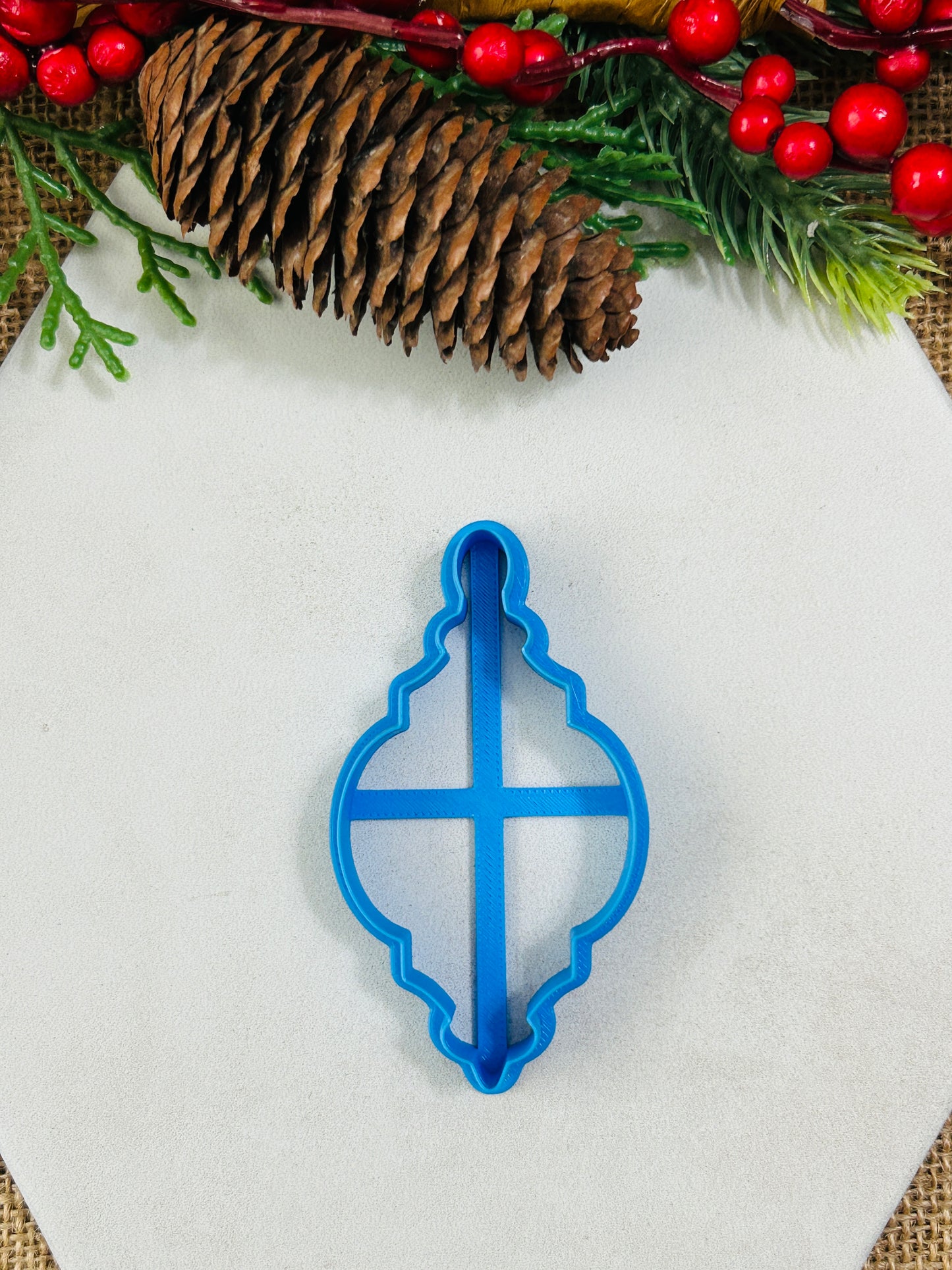 Vintage Bauble Ornament Style 20 Polymer Clay Cutter