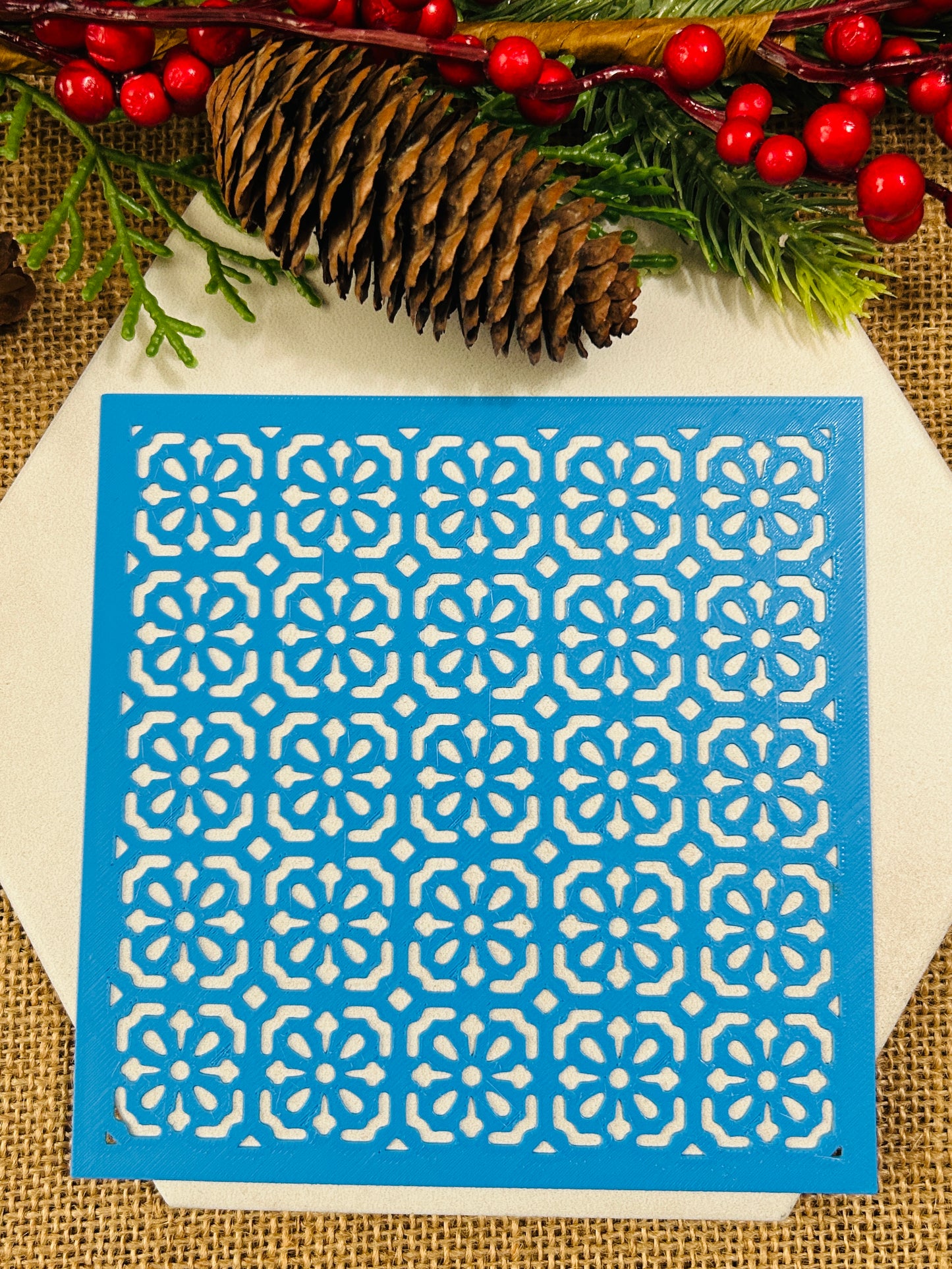 Moroccan Pattern Stencil For Polymer Clay