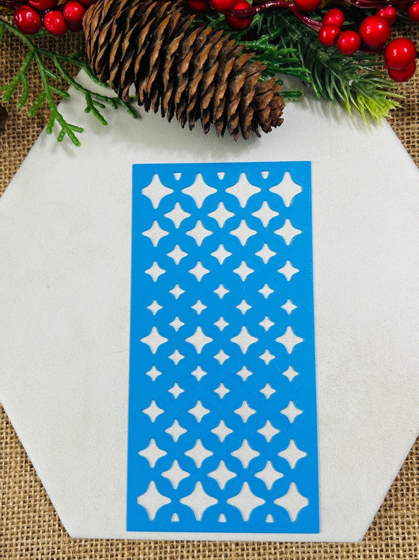 Assorted 4pt Star Pattern Stencil For Polymer Clay