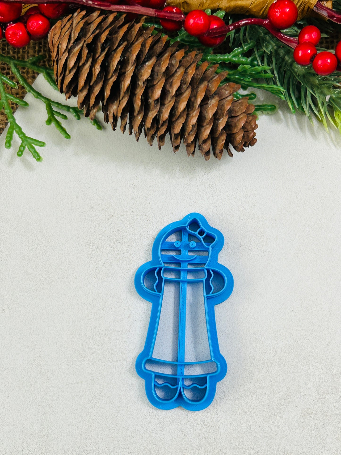 Christmas Hair Barrette Imprint Polymer Clay Cutter 7 Styles YOU CHOOSE