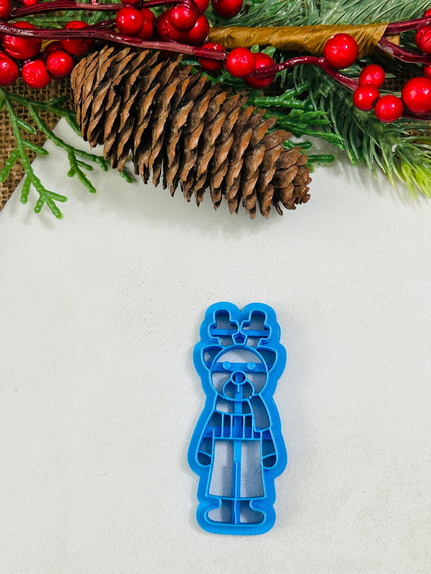 Christmas Hair Barrette Imprint Polymer Clay Cutter 7 Styles YOU CHOOSE