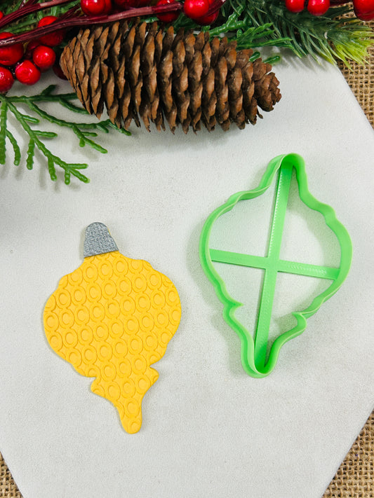 Vintage Bauble Ornament Style 2 Polymer Clay Cutter