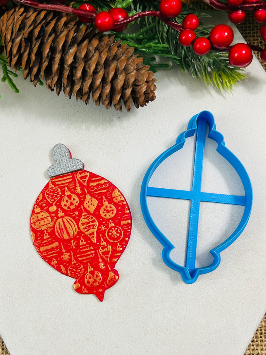 Vintage Bauble Ornament Style 15 Polymer Clay Cutter