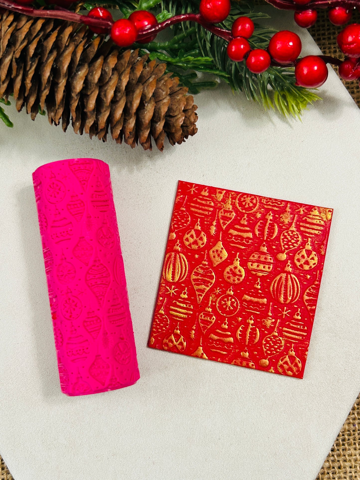 Fancy Ornaments Pattern Texture Roller For Polymer Clay