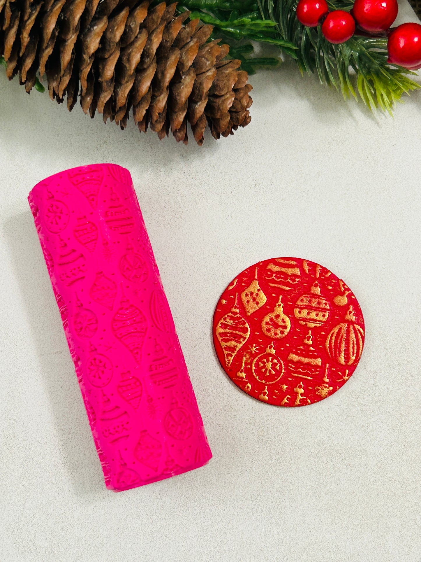 Fancy Ornaments Pattern Texture Roller For Polymer Clay