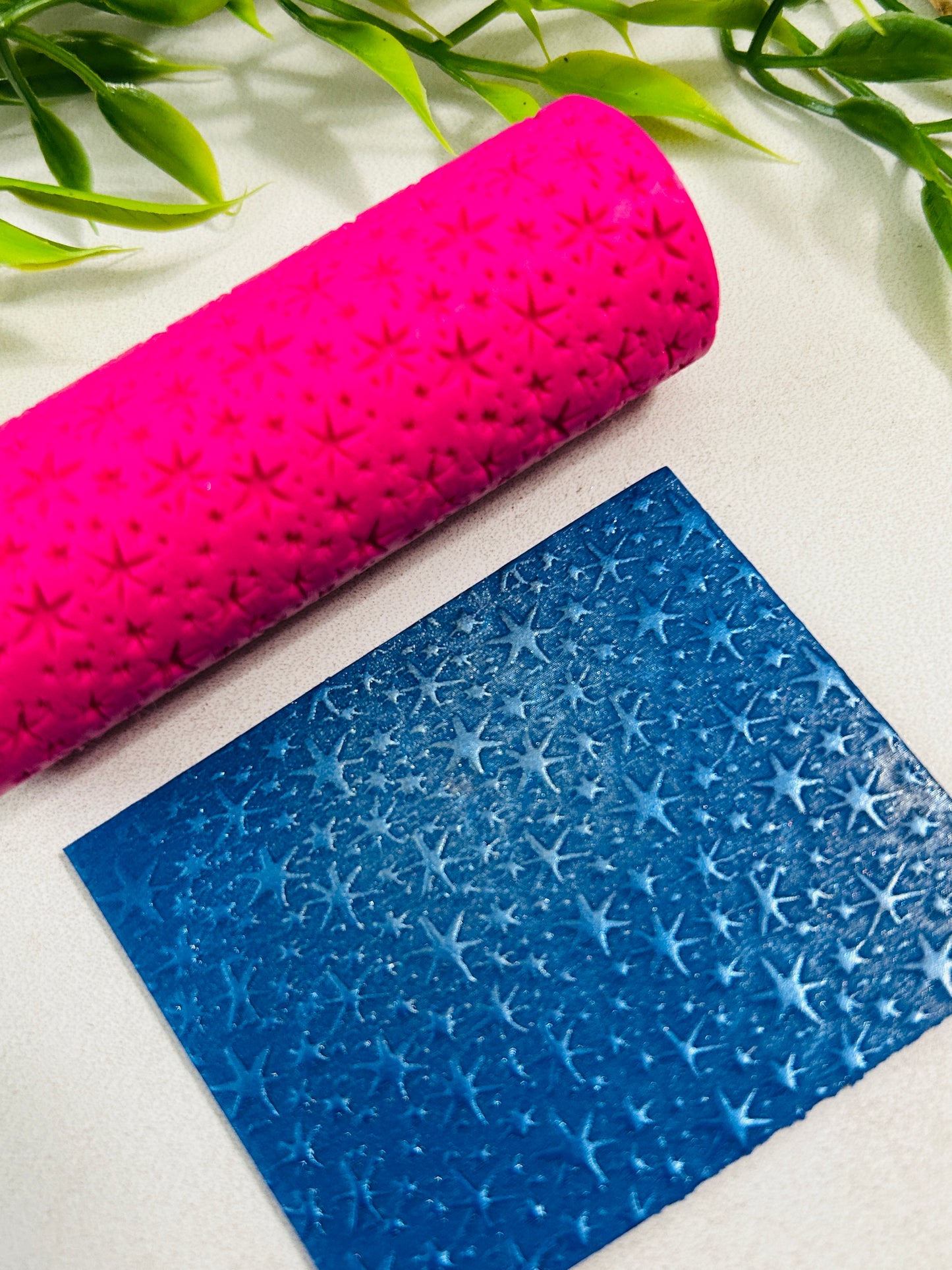 Sparkling Starry Sky Pattern Texture Roller For Polymer Clay