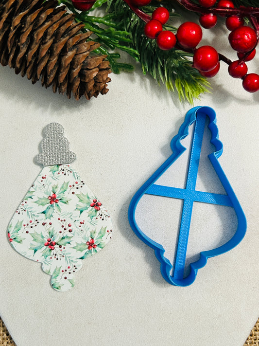 Vintage Bauble Ornament Style 14 Polymer Clay Cutter