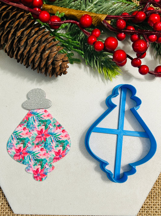 Vintage Bauble Ornament Style 18 Polymer Clay Cutter