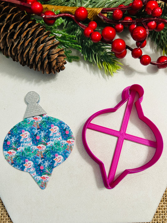 Vintage Bauble Ornament Style 11 Polymer Clay Cutter