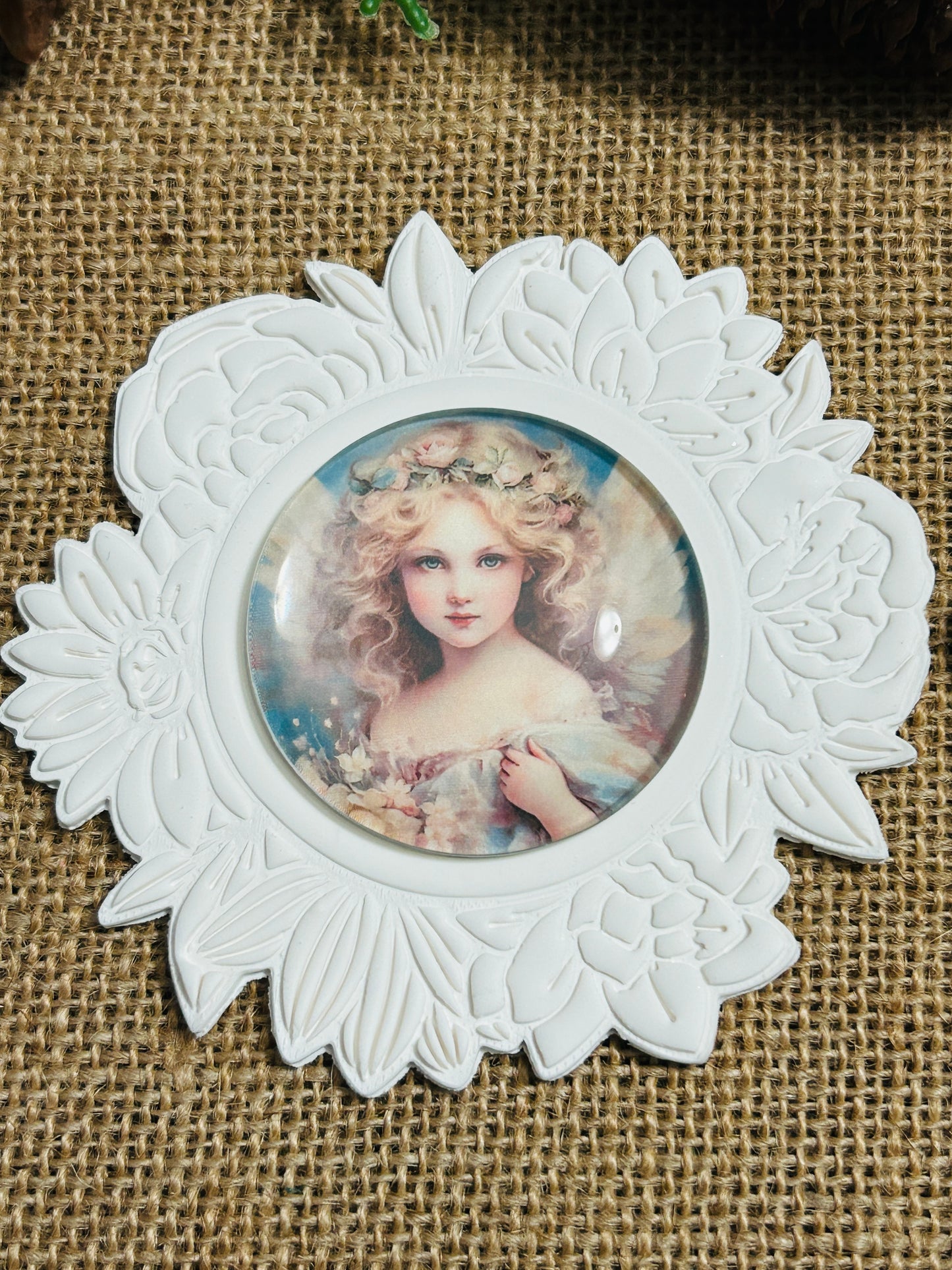 Floral Frame Imprint Ornament Or Trinket Dish Polymer Clay Cutter TPAB