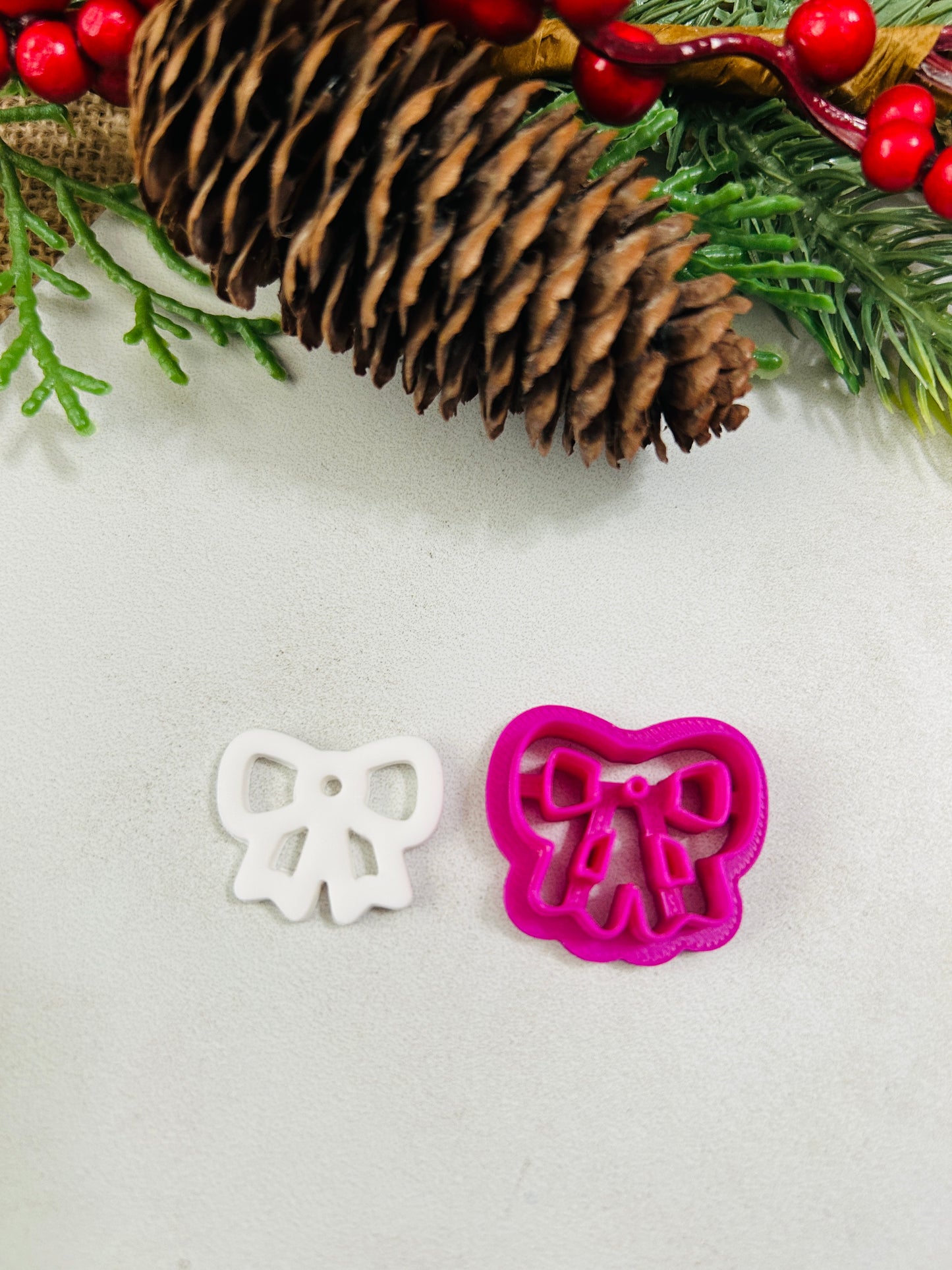 Bow Outline Fancy Lace Cut Out Polymer Clay Cutter 4 Styles and 4 Sizes YOU CHOOSE