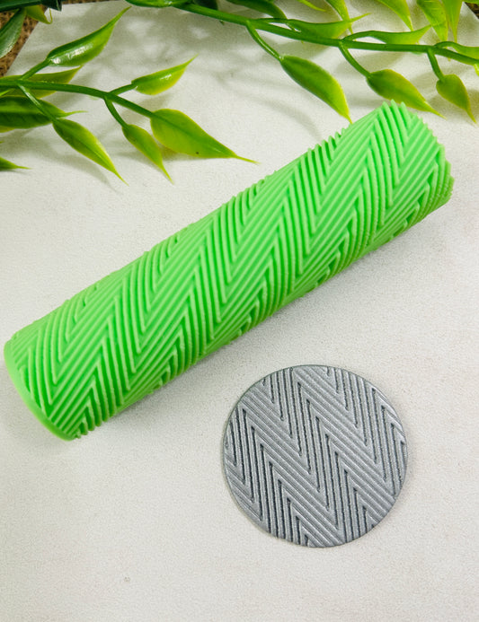 Zig Zag Line Pattern Texture Roller For Polymer Clay