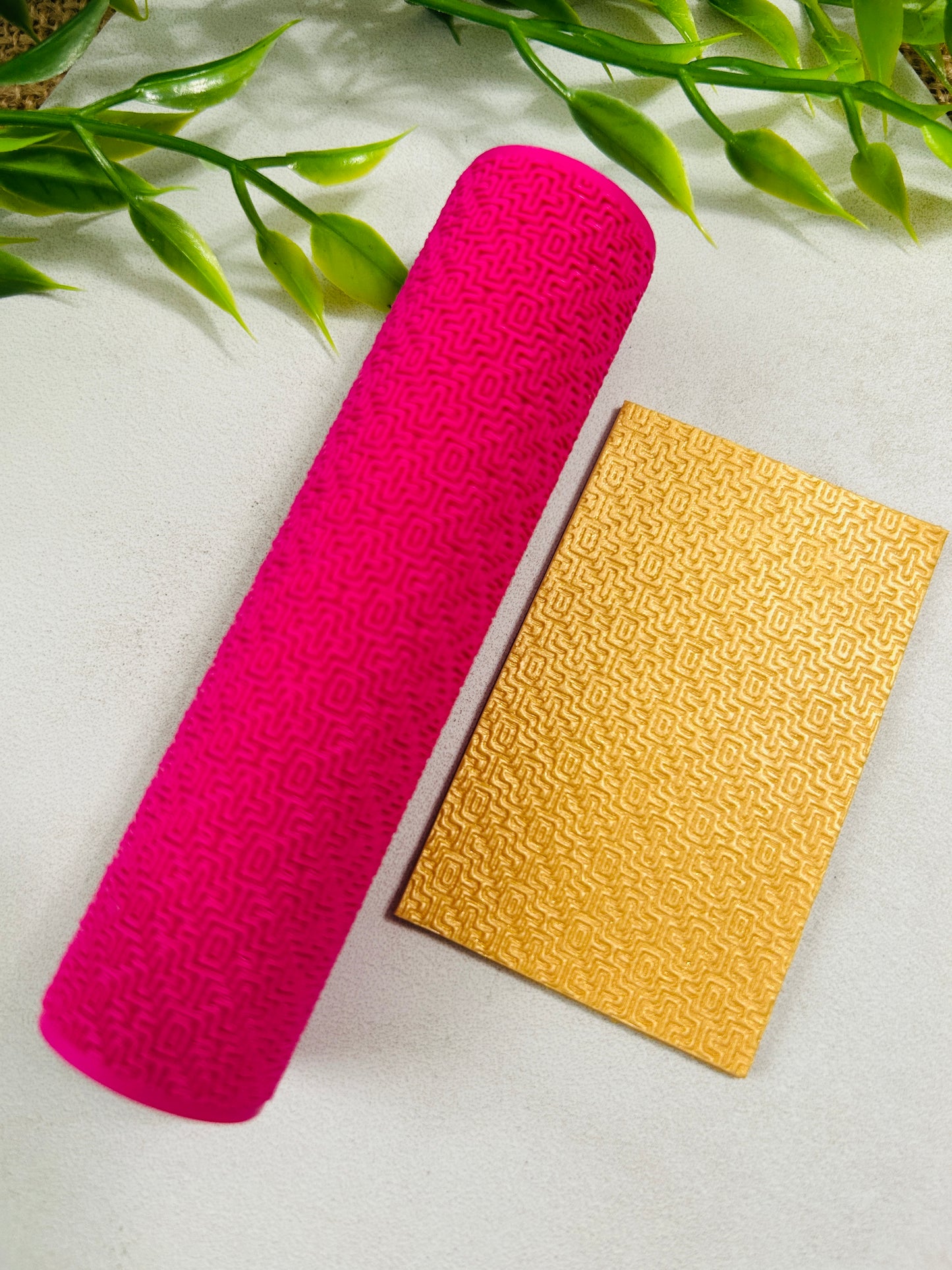 Geometric Pattern Style 4 Texture Roller For Polymer Clay