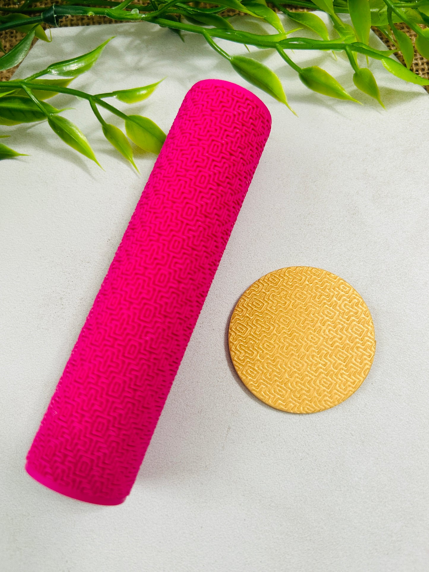 Geometric Pattern Style 4 Texture Roller For Polymer Clay