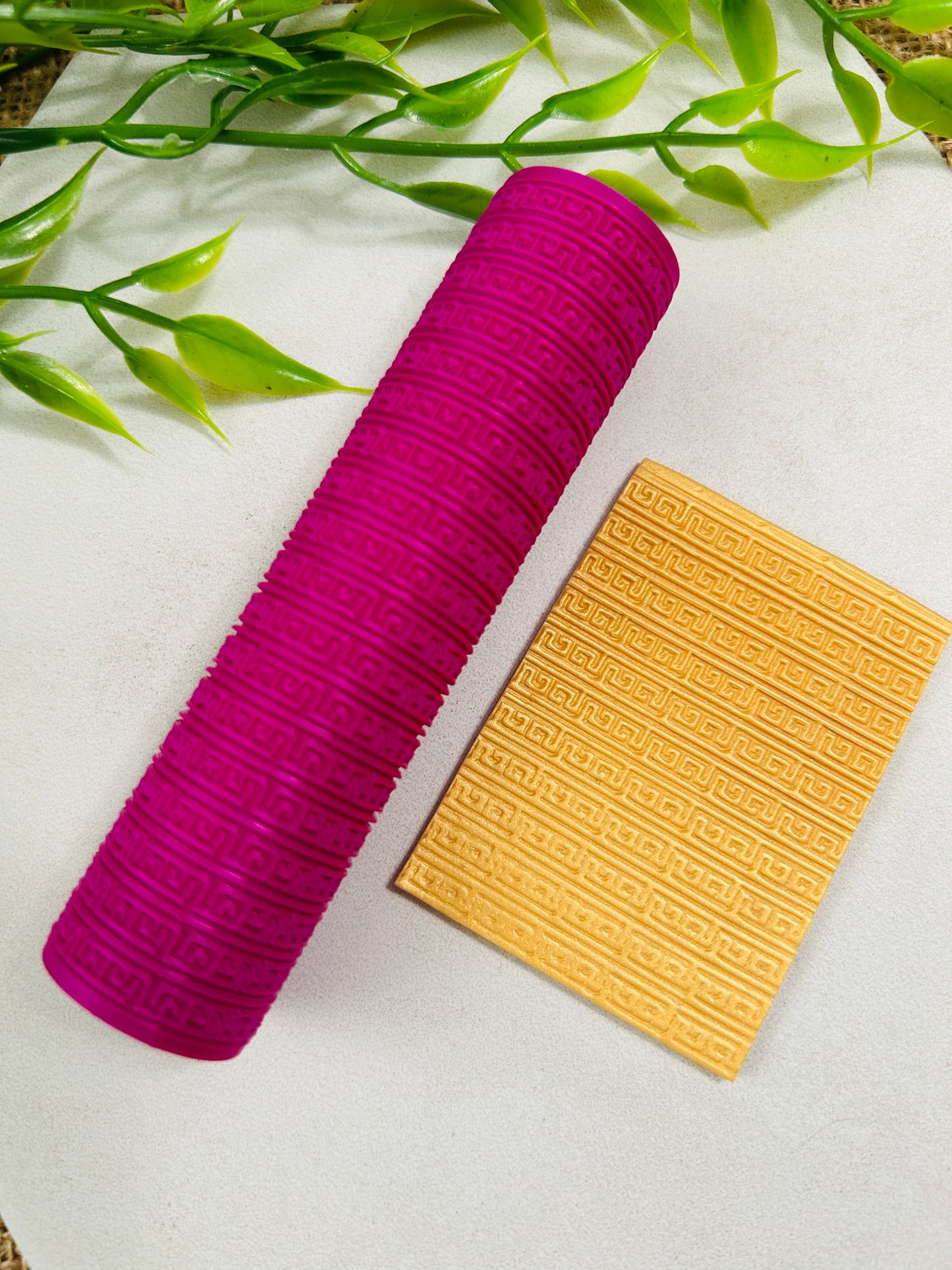 Geometric Pattern Style 2 Texture Roller For Polymer Clay