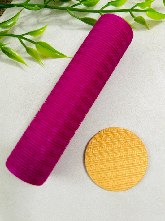 Geometric Pattern Style 2 Texture Roller For Polymer Clay