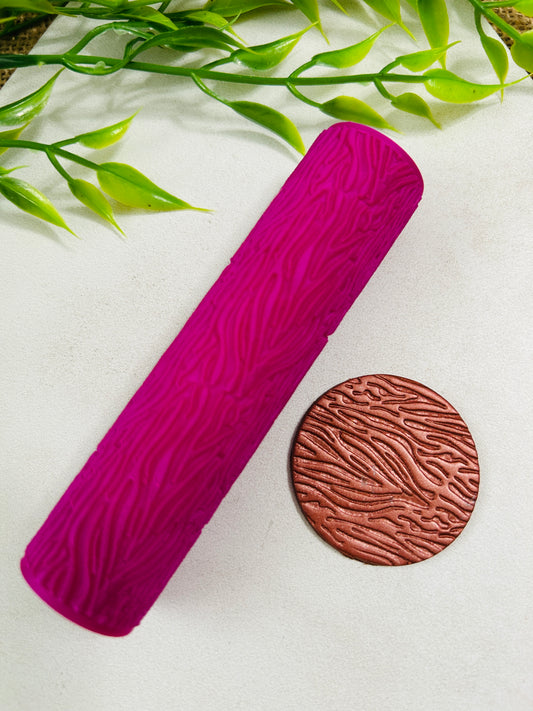 Organic Flow Pattern Texture Roller For Polymer Clay