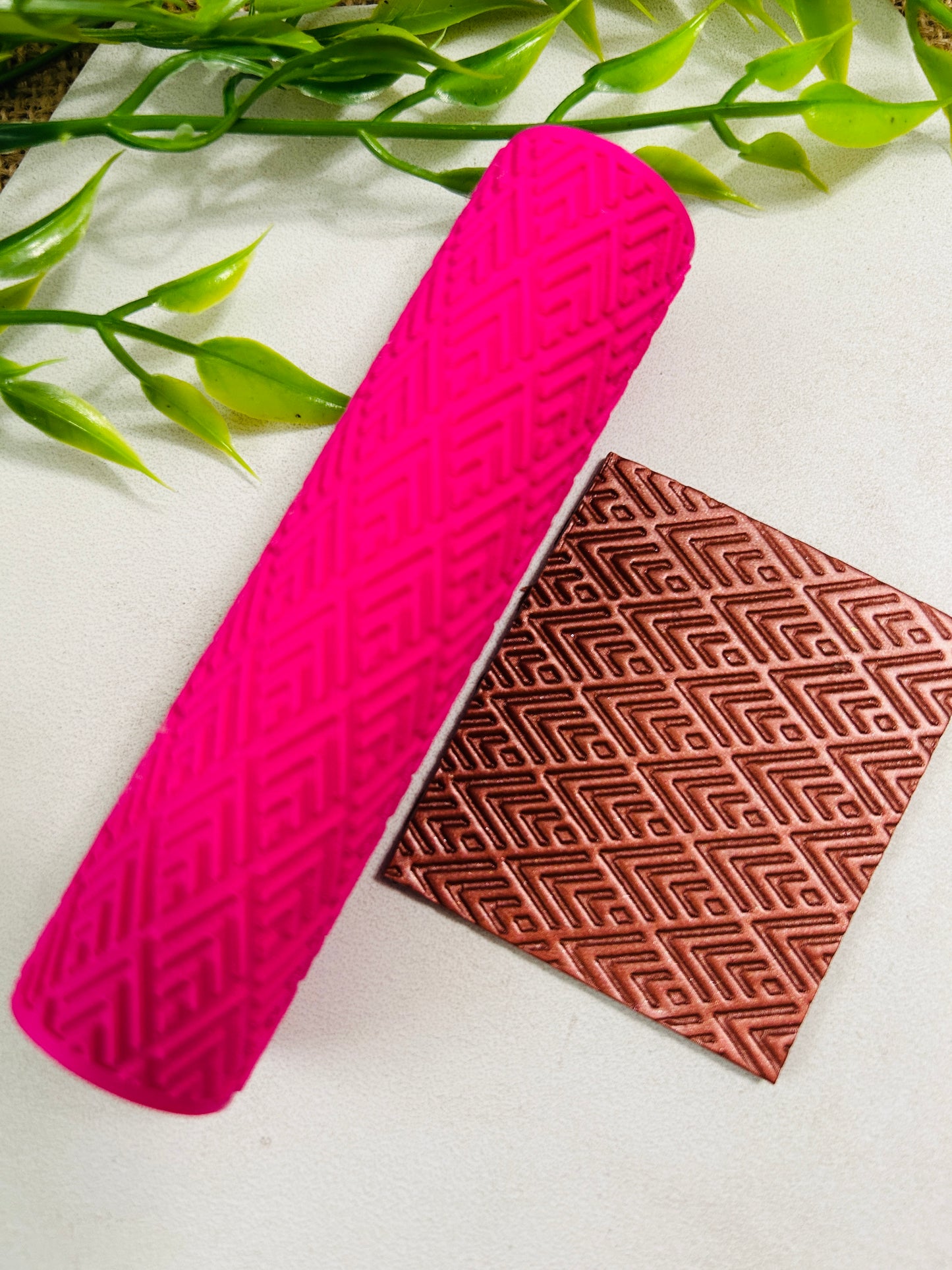 Geometric Pattern Style 1 Texture Roller For Polymer Clay