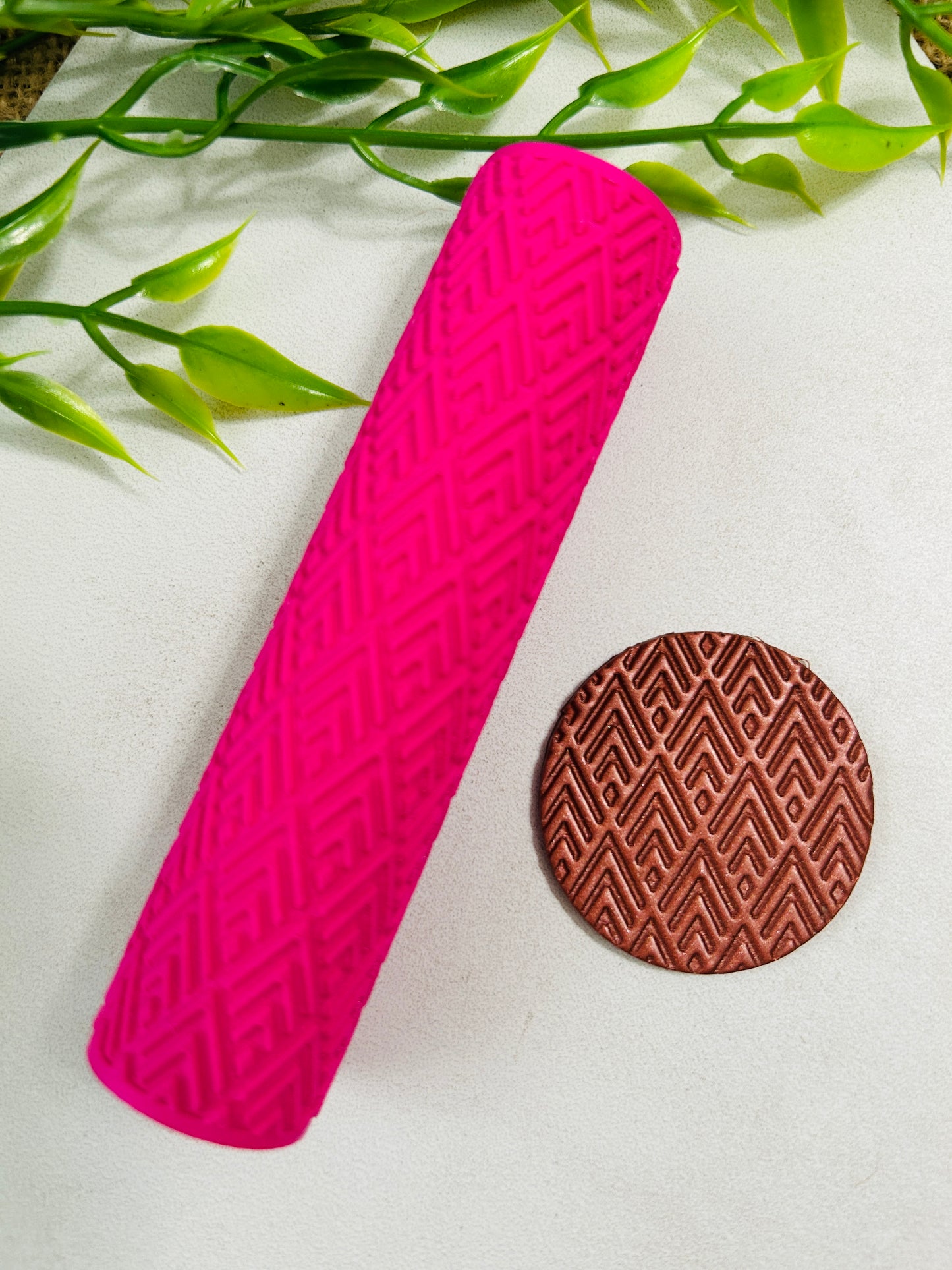 Geometric Pattern Style 1 Texture Roller For Polymer Clay