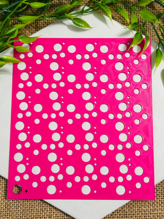 Dotty Stencil For Polymer Clay