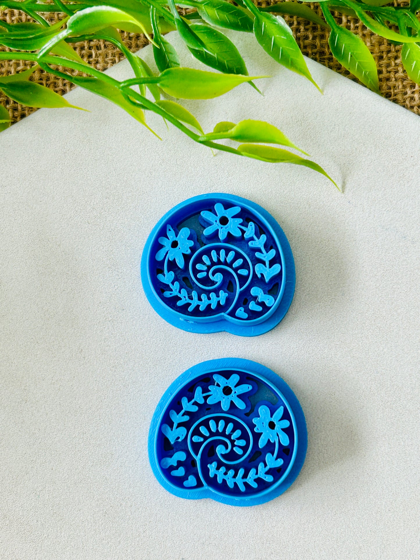 Folksy Floral Ocean Life Imprint Polymer Clay Cutters 14 Styles and 6 Sizes YOU CHOOSE