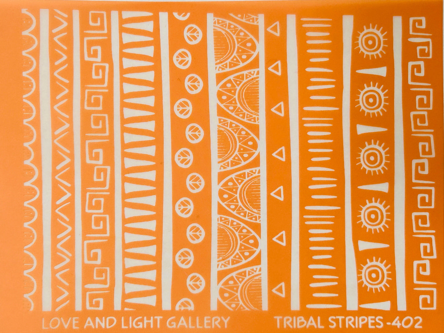 Tribal Stripes Silk Screen For Polymer Clay SS402 Clay Boutique x LLG Collab