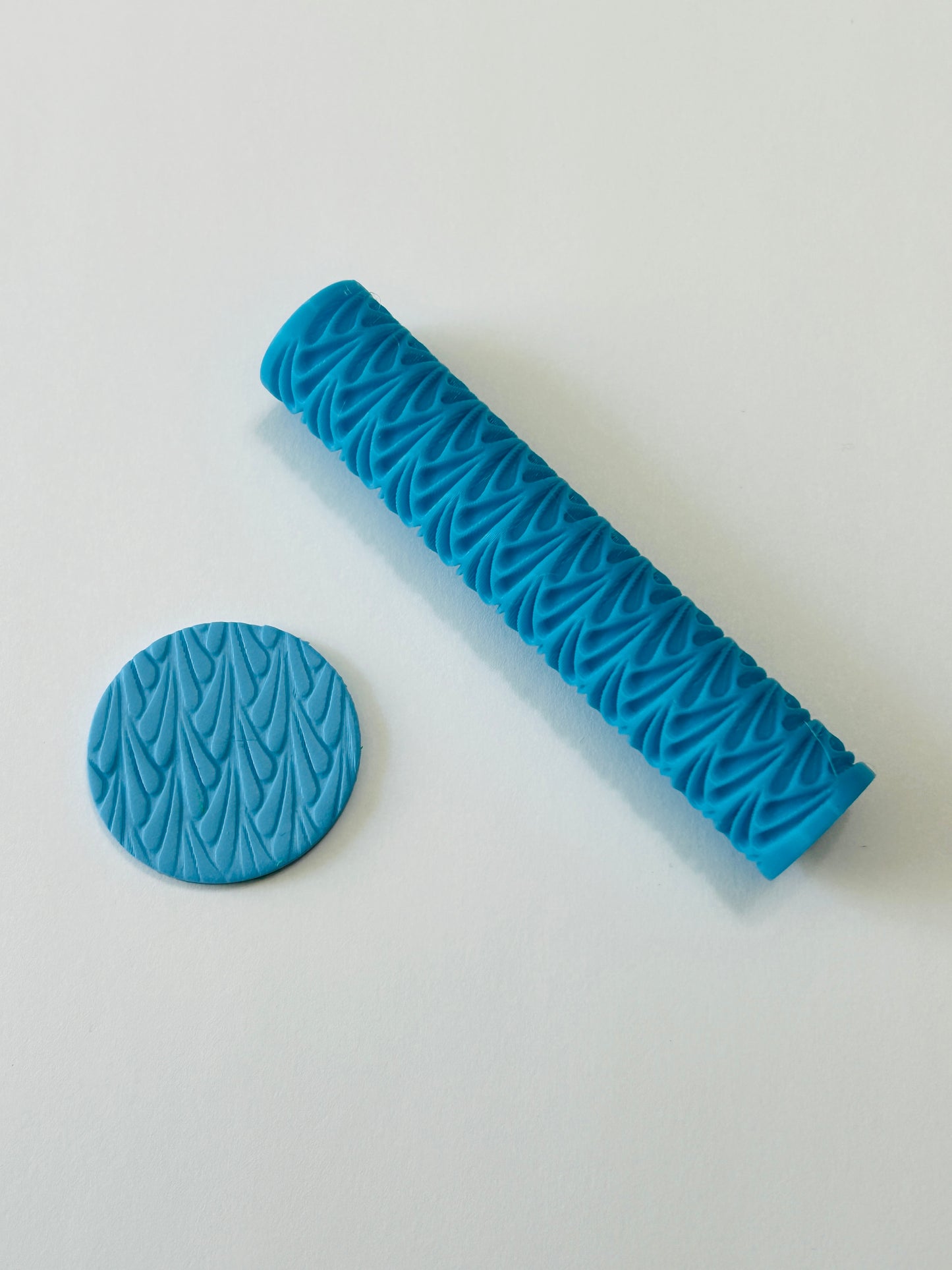 Swoosh Pattern Texture Roller For Polymer Clay