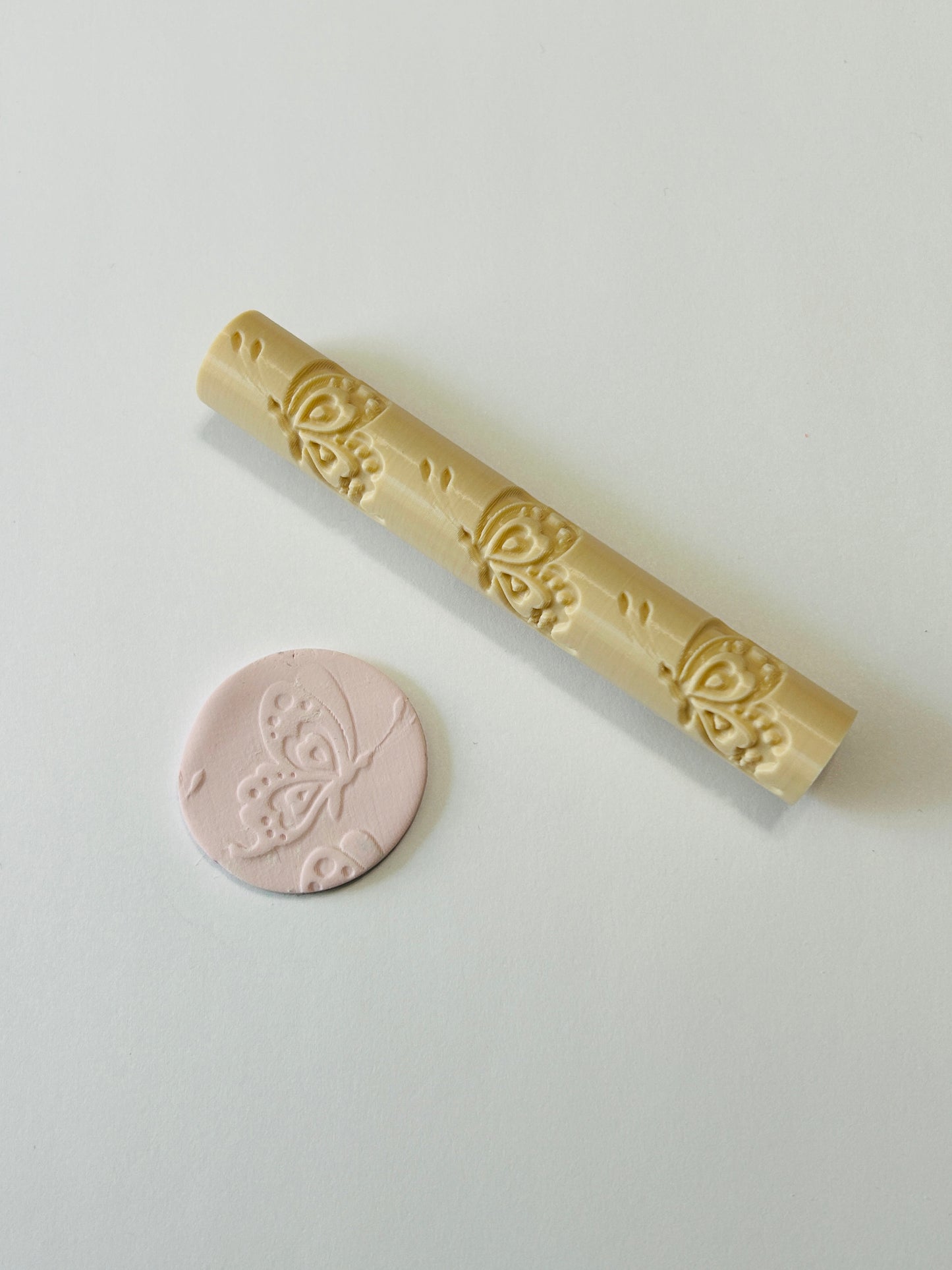 Butterfly Profile Texture Roller For Polymer Clay