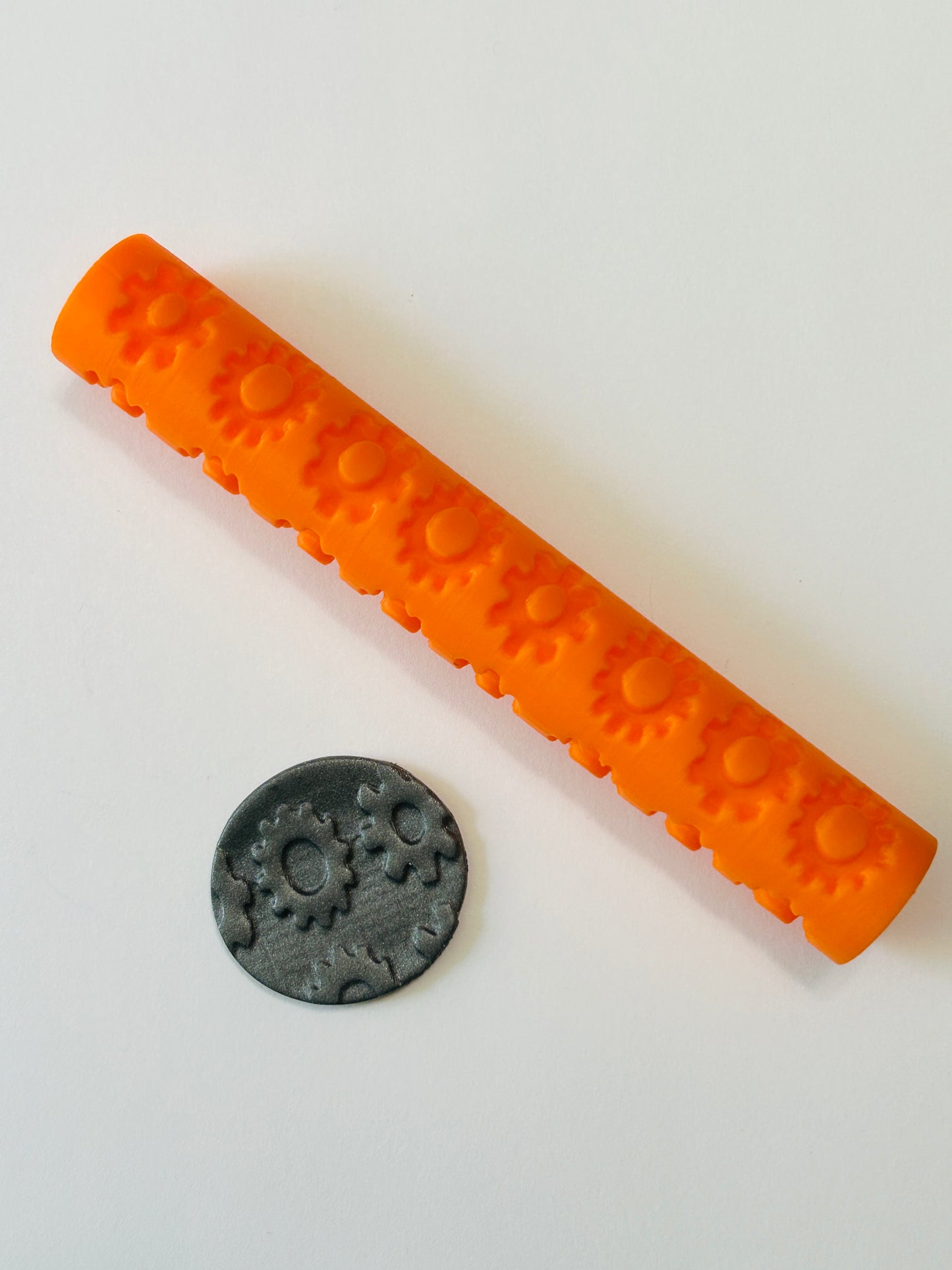 Steampunk Gear Texture Roller For Polymer Clay 2 Sizes YOU CHOOSE