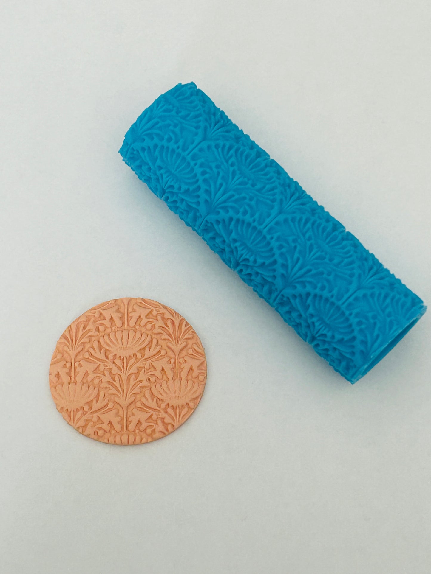 Floral Arches Pattern Texture Roller For Polymer Clay