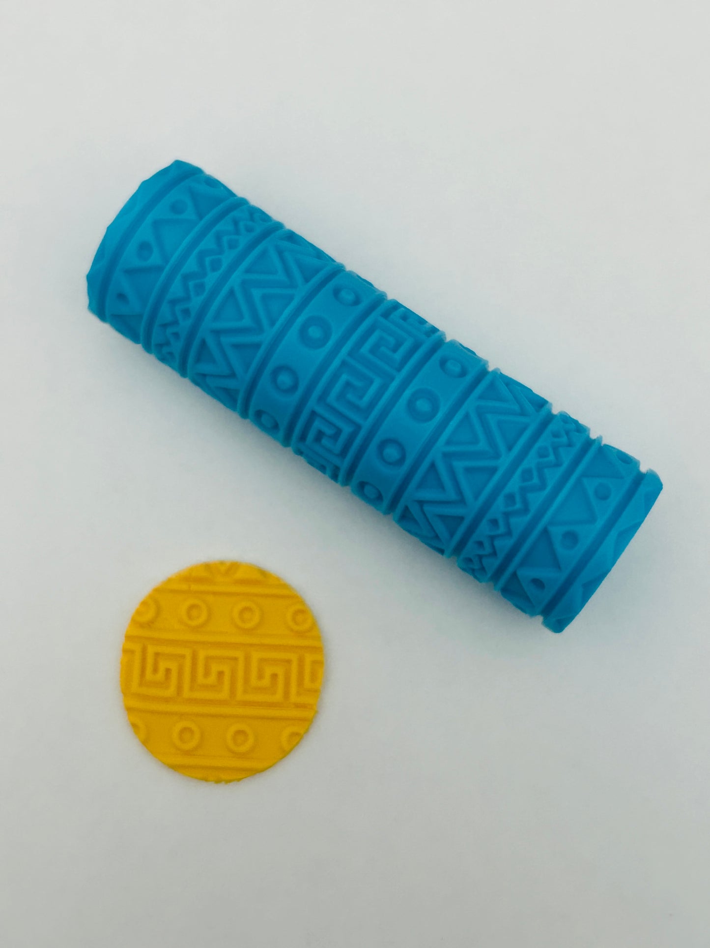 Larger Print Ethnic Stripes Pattern Texture Roller For Polymer Clay Clay Boutique x LLG Collab