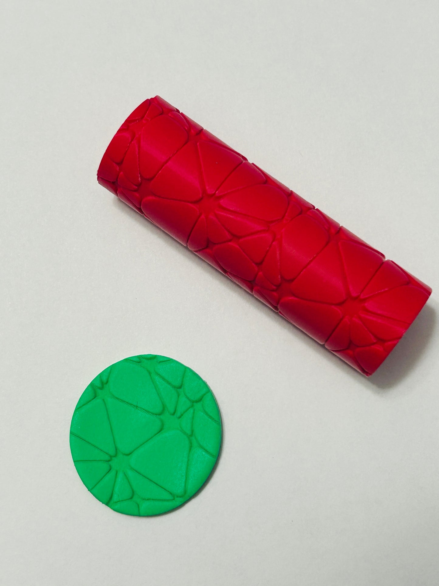 Modern Flowers Pattern Texture Roller For Polymer Clay 2 STYLES YOU CHOOSE