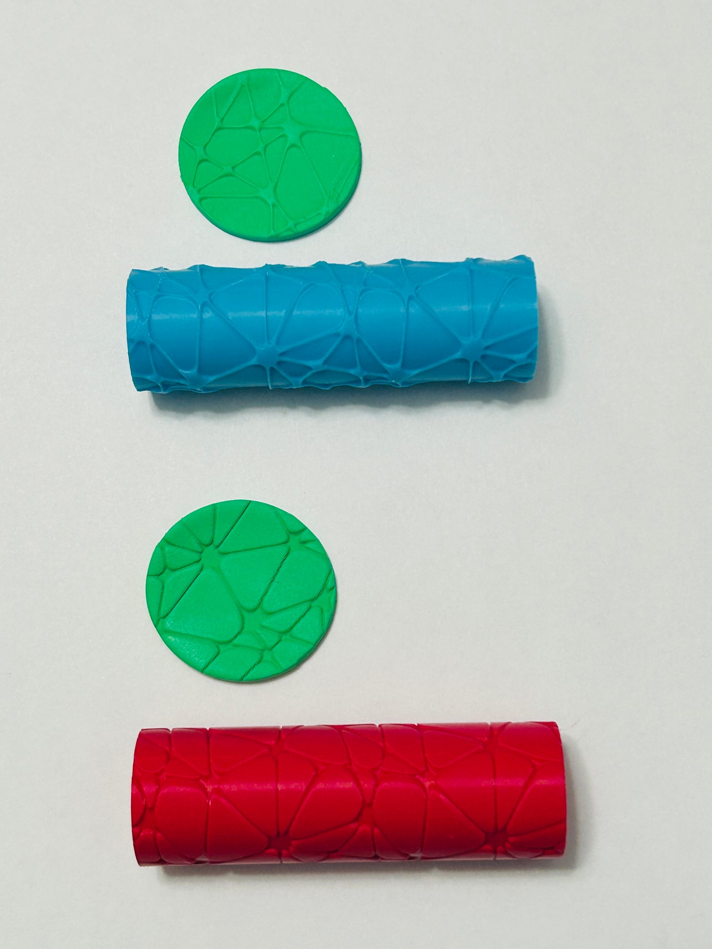 Modern Flowers Pattern Texture Roller For Polymer Clay 2 STYLES YOU CHOOSE