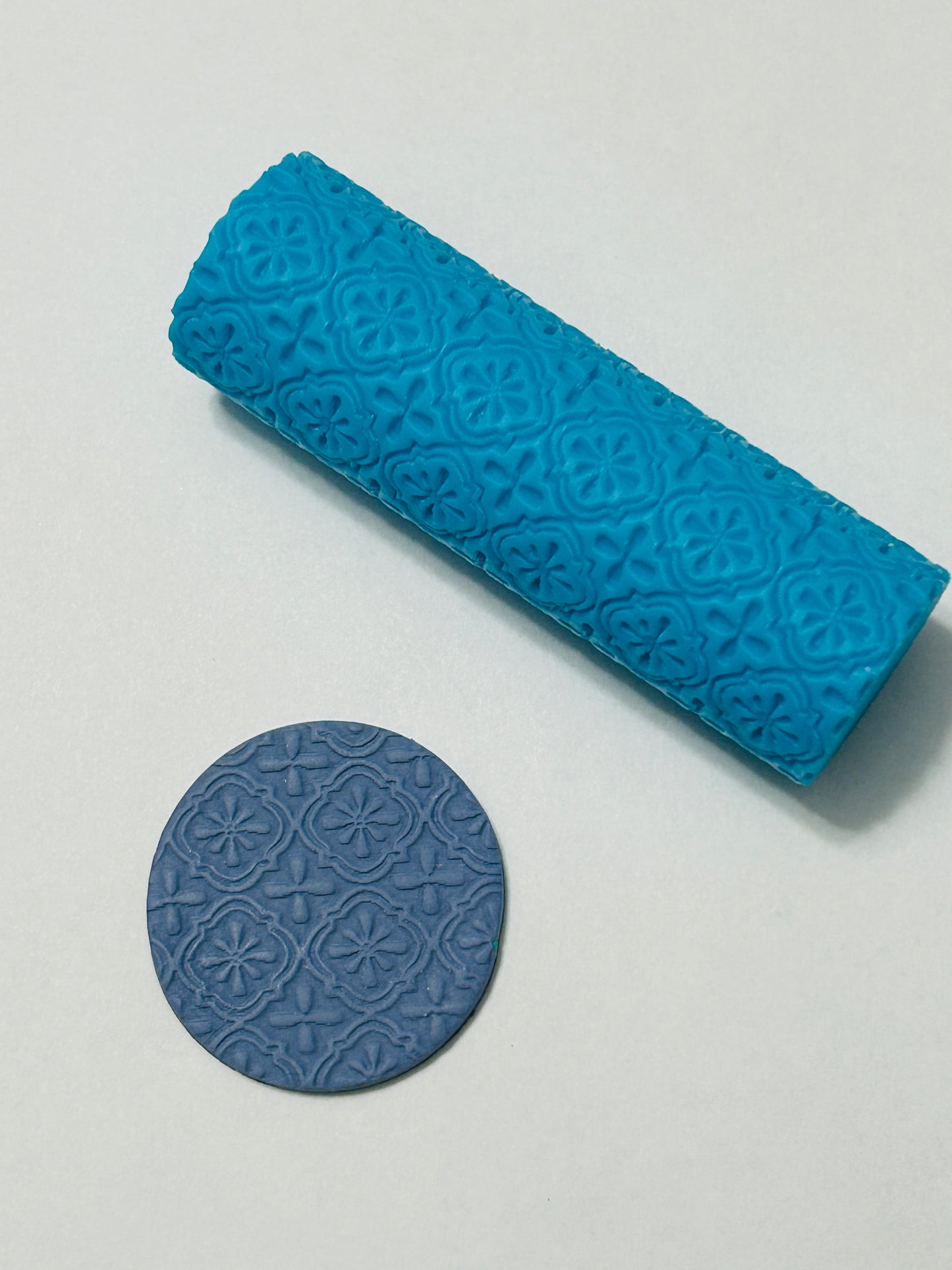 Moroccan Tiles Style 1 Pattern Texture Roller For Polymer Clay