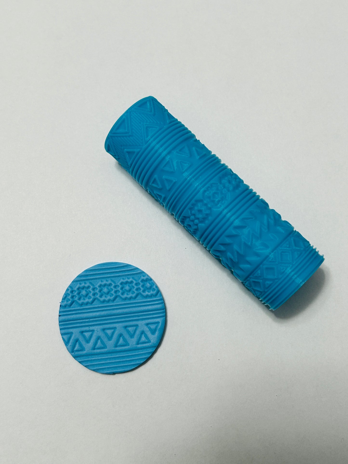 Aztec Rug Pattern Texture Roller For Polymer Clay Clay Boutique x LLG Collab