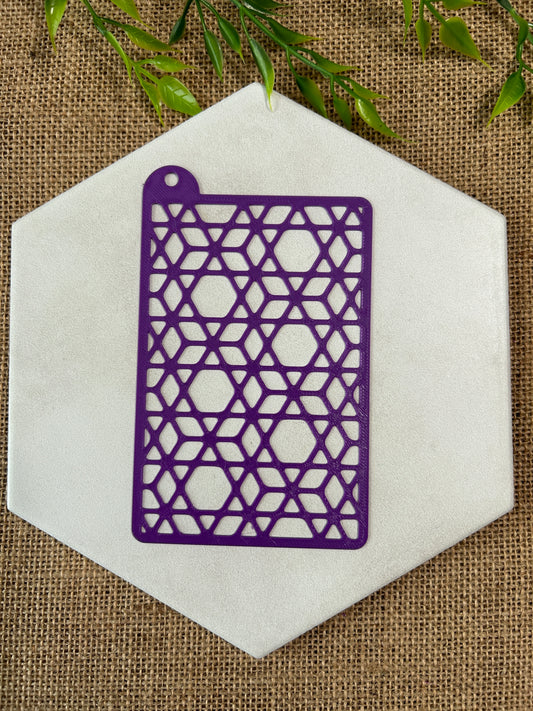 Star Of David Stencil For Polymer Clay