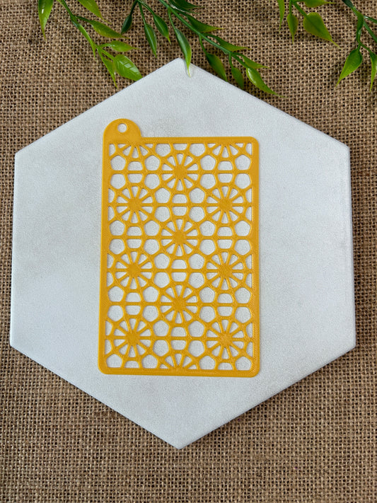 Spokes Stencil For Polymer Clay